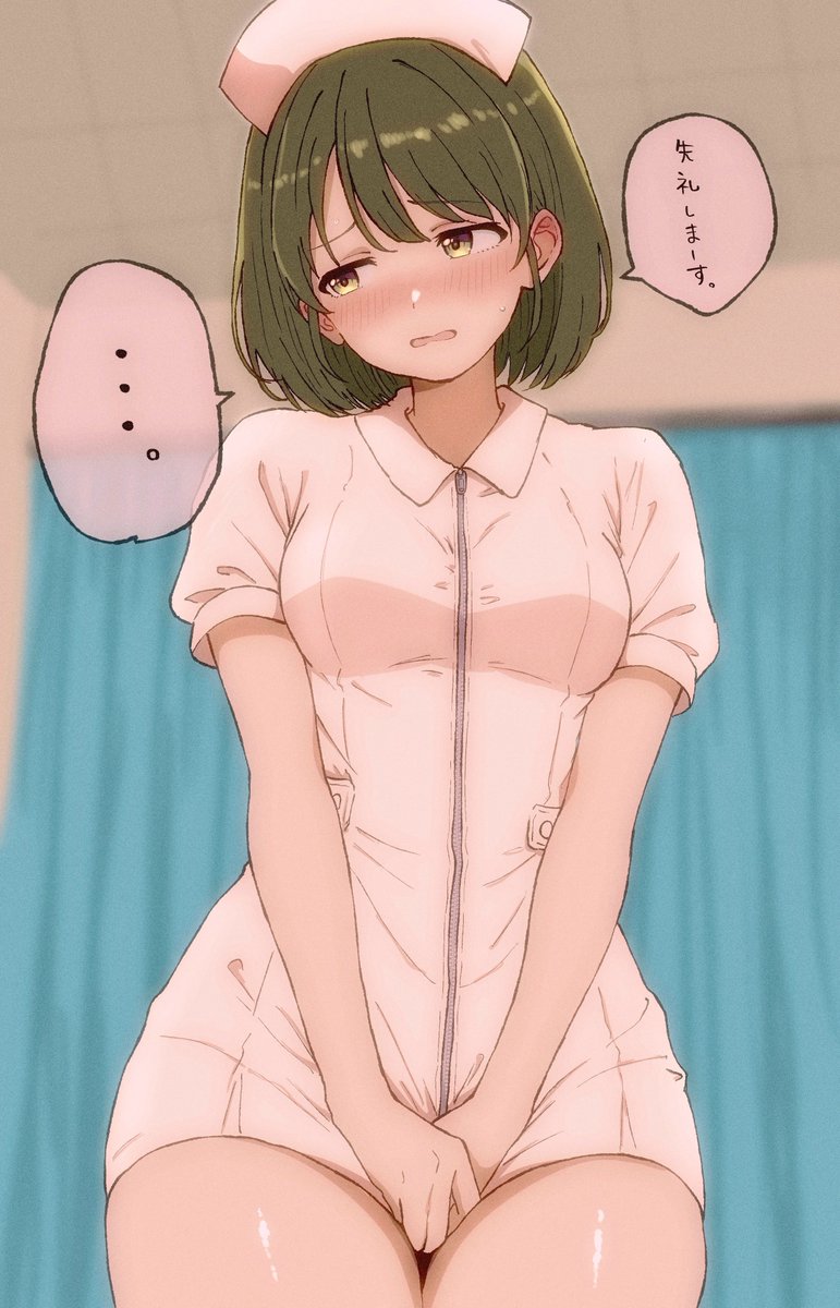 Koukashita_'s tweet photo. #3連休はフォロワーさんが増えるらしい
#シャニマスFA
ナース服で５人描きました
さぁ入院だ https://t.co/Kx3rV33yEN