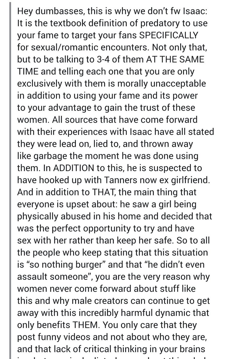 sourstarzz's tweet photo. please if ur defending isaacwhy, fucking read this. 
 https://t.co/WPt7c8zJAk https://t.co/46yDafkUR9