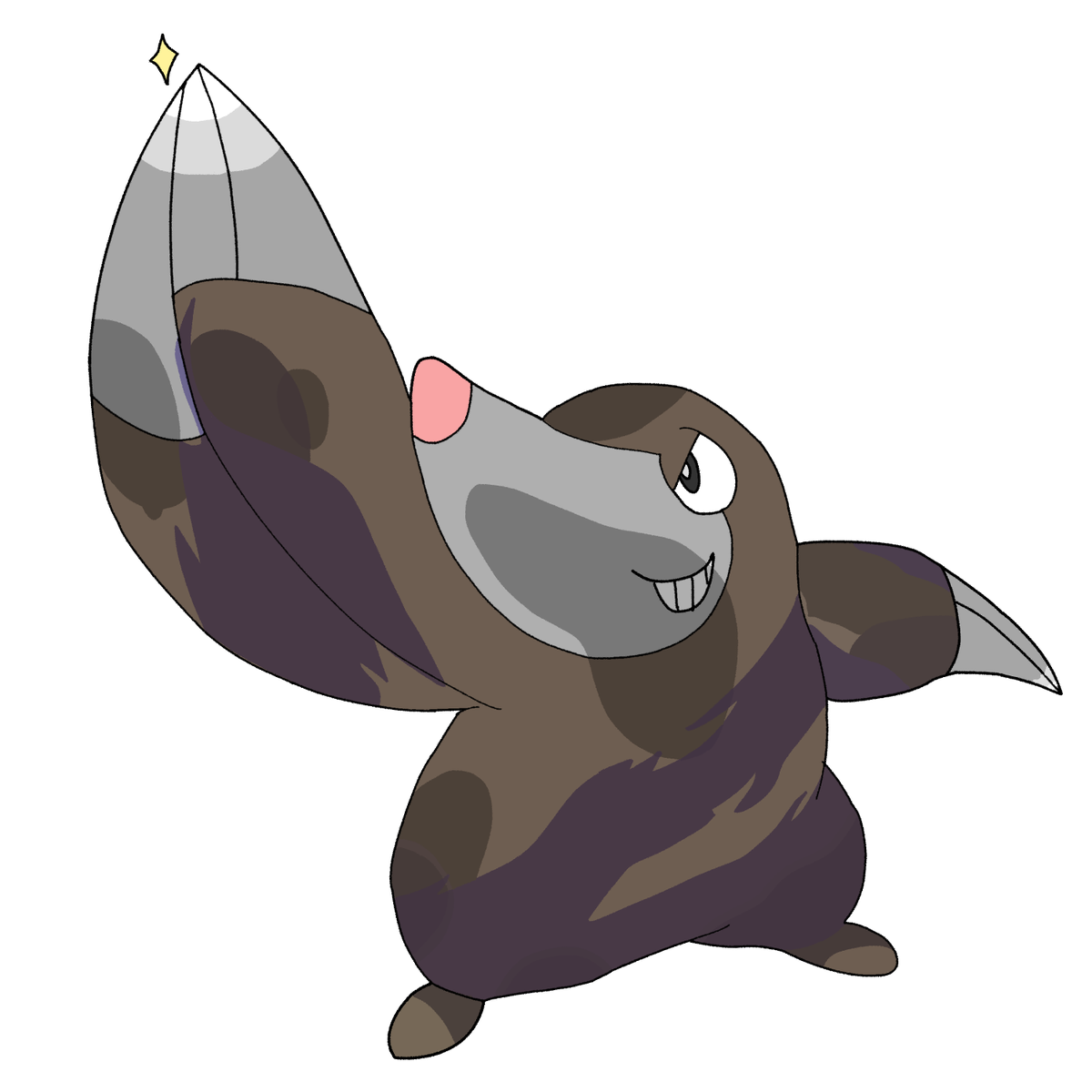 Goodguy823's tweet photo. Day 11 of Poketober, Sharp: Experimented with new brush (It was accidentally on Dissolve) and some subpar shading. #Poketober2026 https://t.co/IoCu1ZmyV3