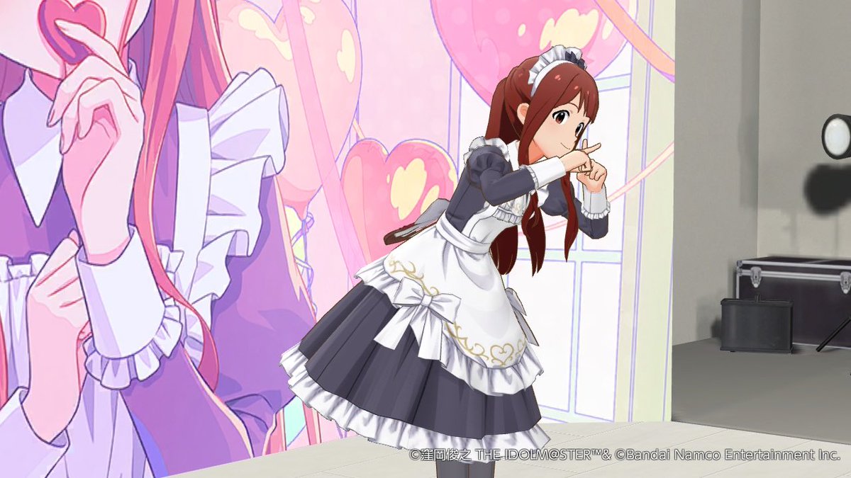 yumyum's tweet photo. ミリシタ　ガチャのピックアップのもう一方もGetできたのでお試し！　
BG GrafiX を グラビアスタジオの背景と名刺に設定……　
「 Snapshot Memoriesガシャ 」　「 SEASONAL SNAPSHOT 」　よく分からない……　
SSR  「 受け取って、この気持ち　田中琴葉 」　
衣装 「 クラシカル・ハーティー 」 https://t.co/3I3q4xKNQP