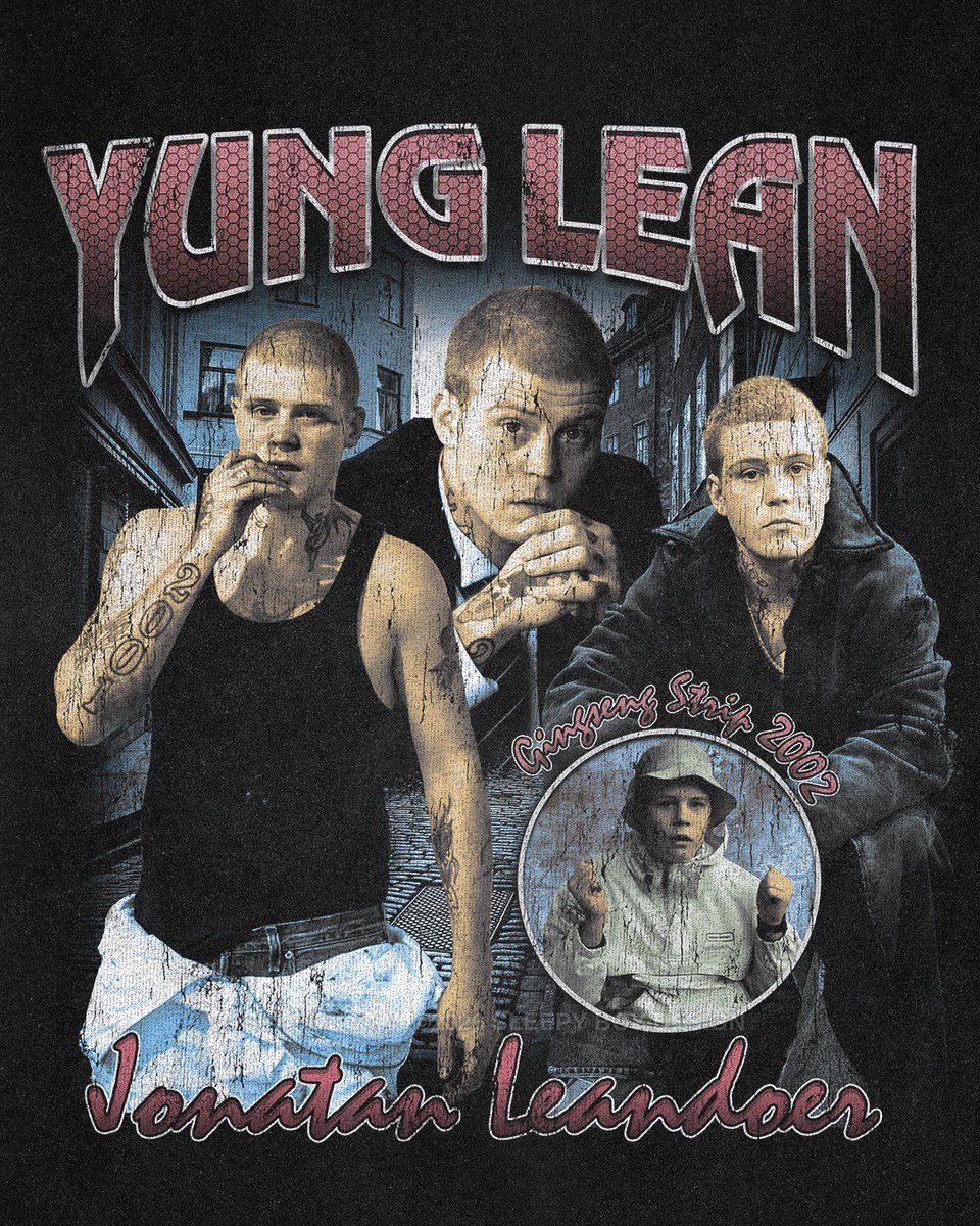 Sleepyboy_zzzz's tweet photo. Yung Lean raptee 90s concept design by me https://t.co/tFUPWOwy93