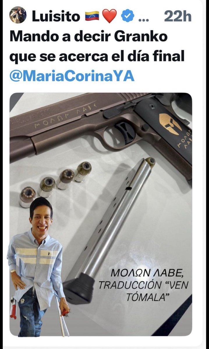 GianFra197676's tweet photo. UN FELIZ LUNES PARA TODOS, PASO A RECORDAR CÓMO TODO SANTO
DÍA QUE @LuisitoPSUV4F INCITA AL ODIO Y LA VIOLENCIA CONTRA LA MUJER!!! https://t.co/PIkfO3hJQ7
