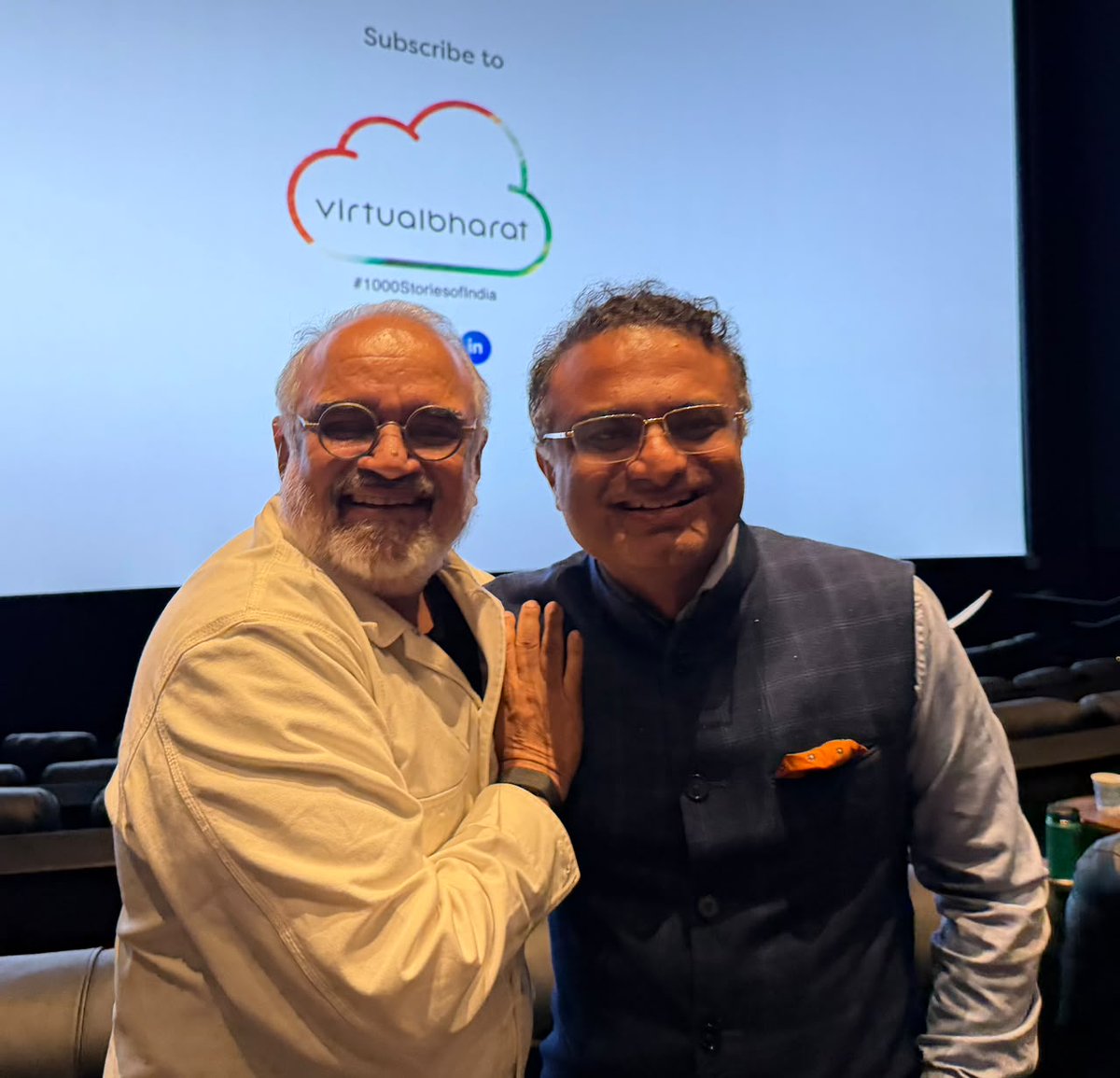 CGILosAngeles's tweet photo. CG @drkjsrini was the chief guest at the “The India Experience - Season One” at Mira Mesa, San Diego, featuring a specially curated selection of seven short films from acclaimed filmmaker Bharatbala’s #VirtualBharat project. The 90-minute screening brought together untold stories of India through #landscapes, #music, #poetry, #heritage enriching the India experience for all. 

@MEAIndia @IndianEmbassyUS @IndianDiplomacy @virtual_bharat @bharatbala @sankaraeye @RegalMovies @CityofSanDiego @diaspora_india @MinOfCultureGoI @PIBCulture @MIB_India @nfdcindia @IFFIGoa @tourismgoi @incredibleindia @mygovindia @PIB_India

#IndiaInLA #VirtualBharat #TheIndiaExperience #IndianCinema #IndianCulture #Storytelling #SanDiego #IndiaInUSA