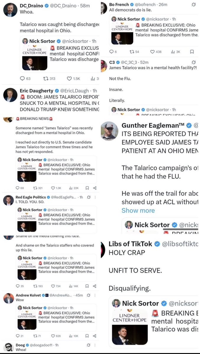 emeriticus's tweet photo. Somebody needs to make it a point to bankroll lawsuits against MAGA influencers and MAGA media. The Talarico op is proof of that. These people are a cognitive cancer, and nothing short of being sued will make them stop. There must be life and career destroying consequences for engaging in the behavior you see on a regular basis in right-wing media spaces. This screenshot isn’t a complete list of names. There are others. It would be a good place to start though.