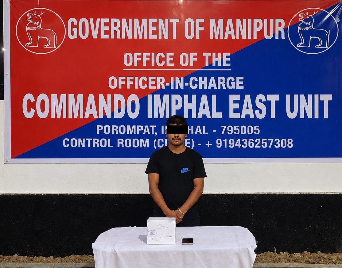 manipur_police's tweet photo. On 11/10/2026, based on reliable intelligence, a team of CDO-Imphal East conducted an anti-narcotics operation at Hatta JNIMS Road under Porompat-PS, near Muslim Girls’ Hostel, and arrested one Md. Amzad Khan @ Mumu (29 yrs), R/o Kwakta Tera Khong Maning, Bishnupur District, from his rented residence.

*Seizures:*

1. 02 plastic bottles containing approx. 62 grams of suspected Heroin No. 4 powder
2. 06 Tramadol capsules

The accused disclosed that he had procured the heroin from a drug supplier from Churachandpur, and was selling it to local drug users in and around Hatta, Imphal East.