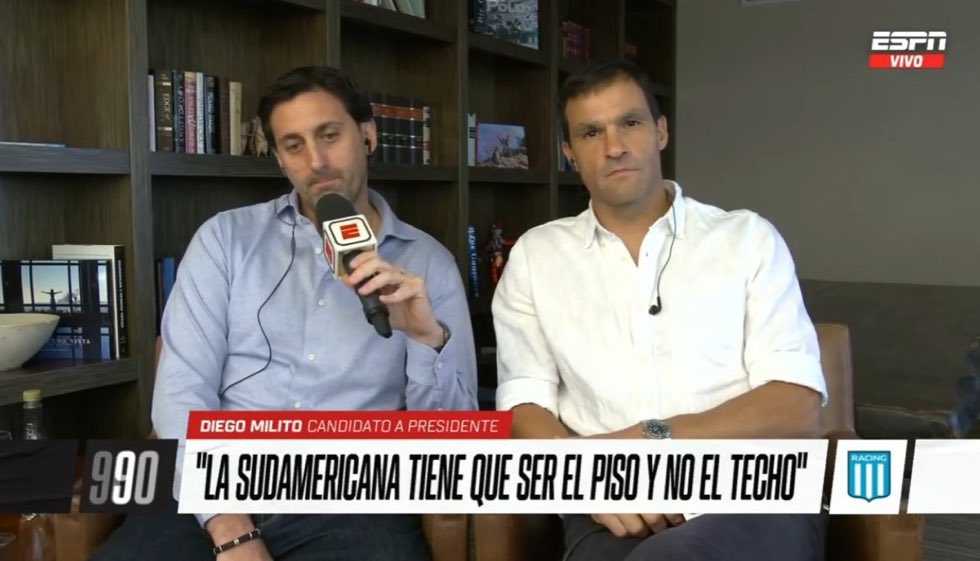 repdelhincha's tweet photo. Diego Milito, Sebastian Saja, ESPN. Menos de dos años atras.

Palabras sobran… https://t.co/TNlN6eRcZZ