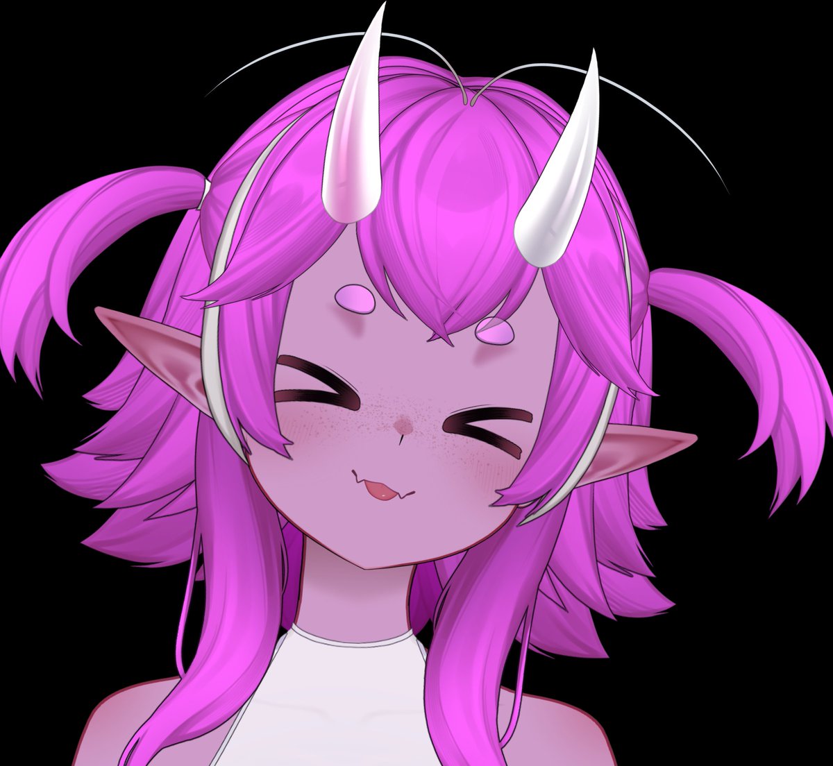 GlitchiVT's tweet photo. tried messing with the 2wintails model XD https://t.co/5hEbOhDLG3