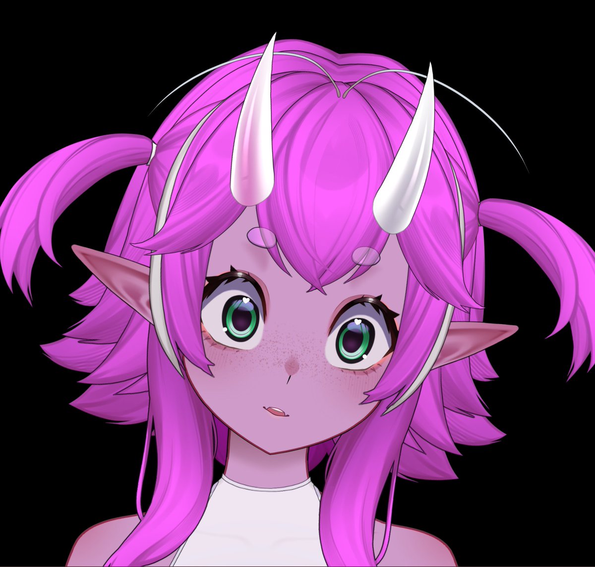 GlitchiVT's tweet photo. tried messing with the 2wintails model XD https://t.co/5hEbOhDLG3