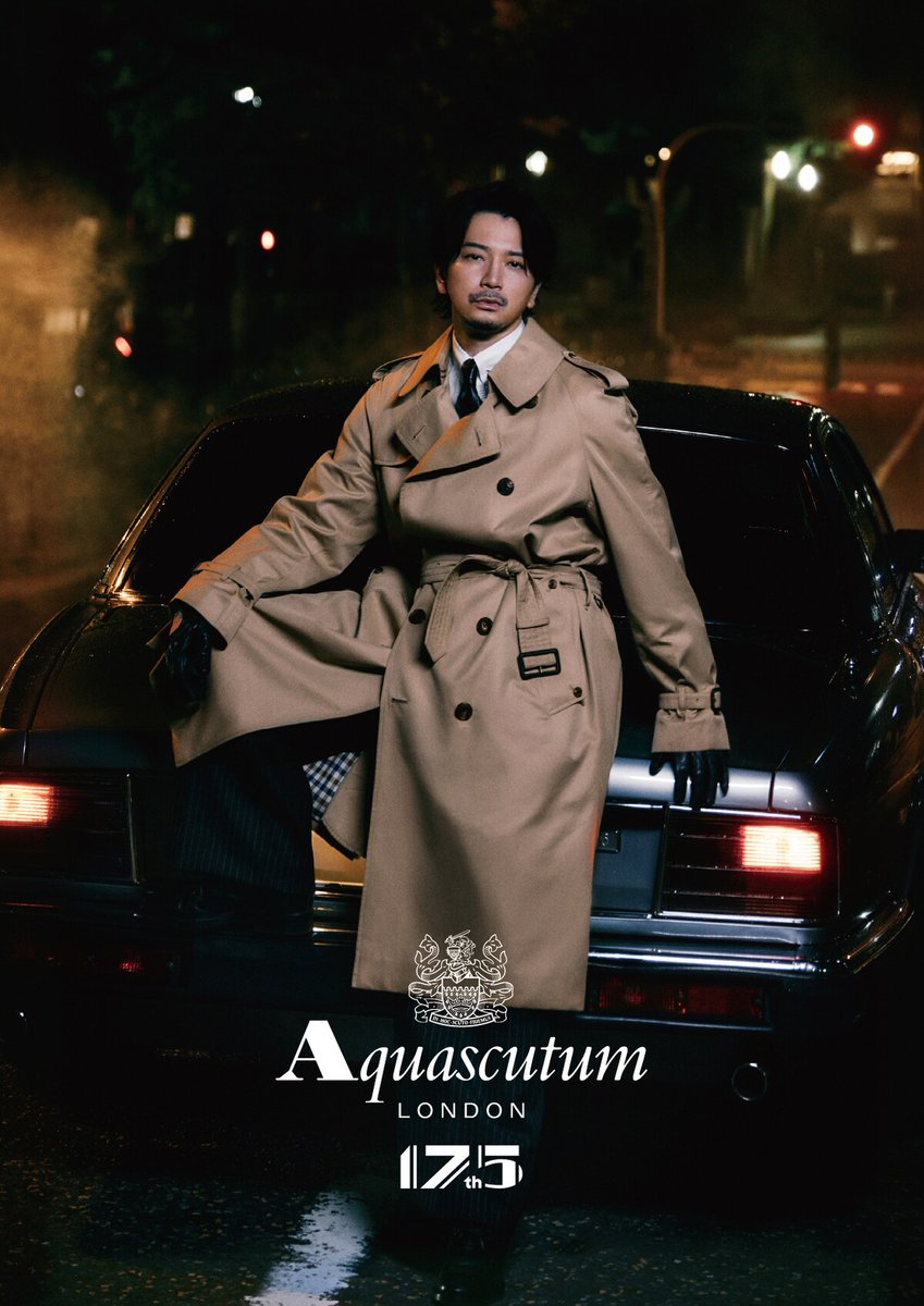 natalie_mu's tweet photo. 松本潤
創業175周年Aquascutumの
トレンチコートアンバサダーに就任🇬🇧

詳細（起用理由あり）
https://t.co/stC4XUhNY2

#松本潤 https://t.co/F2wpG1fTah