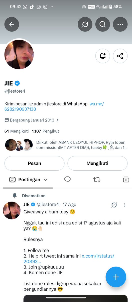 irulyul's tweet photo. @jiestore4 done kak jiee, wml yahh 

SWISH IS COMING
#LNGSHOT_SWISH
#롱샷 #LNGSHOT
@LNGSHOT4sho https://t.co/ibdPgIYnDu