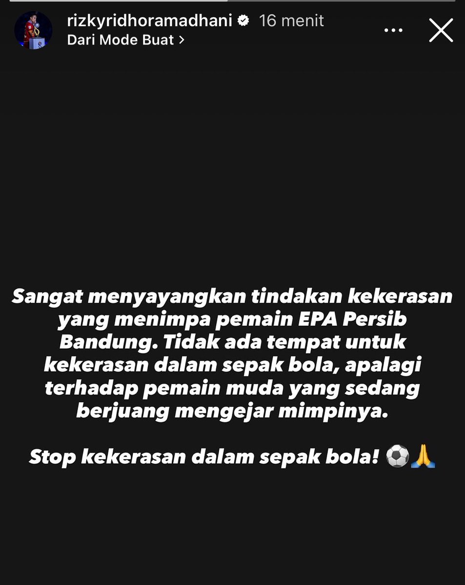 MediaPersija's tweet photo. Rizky Ridho udah speak up.

#Mediapersija https://t.co/Z7Bzp6urlC