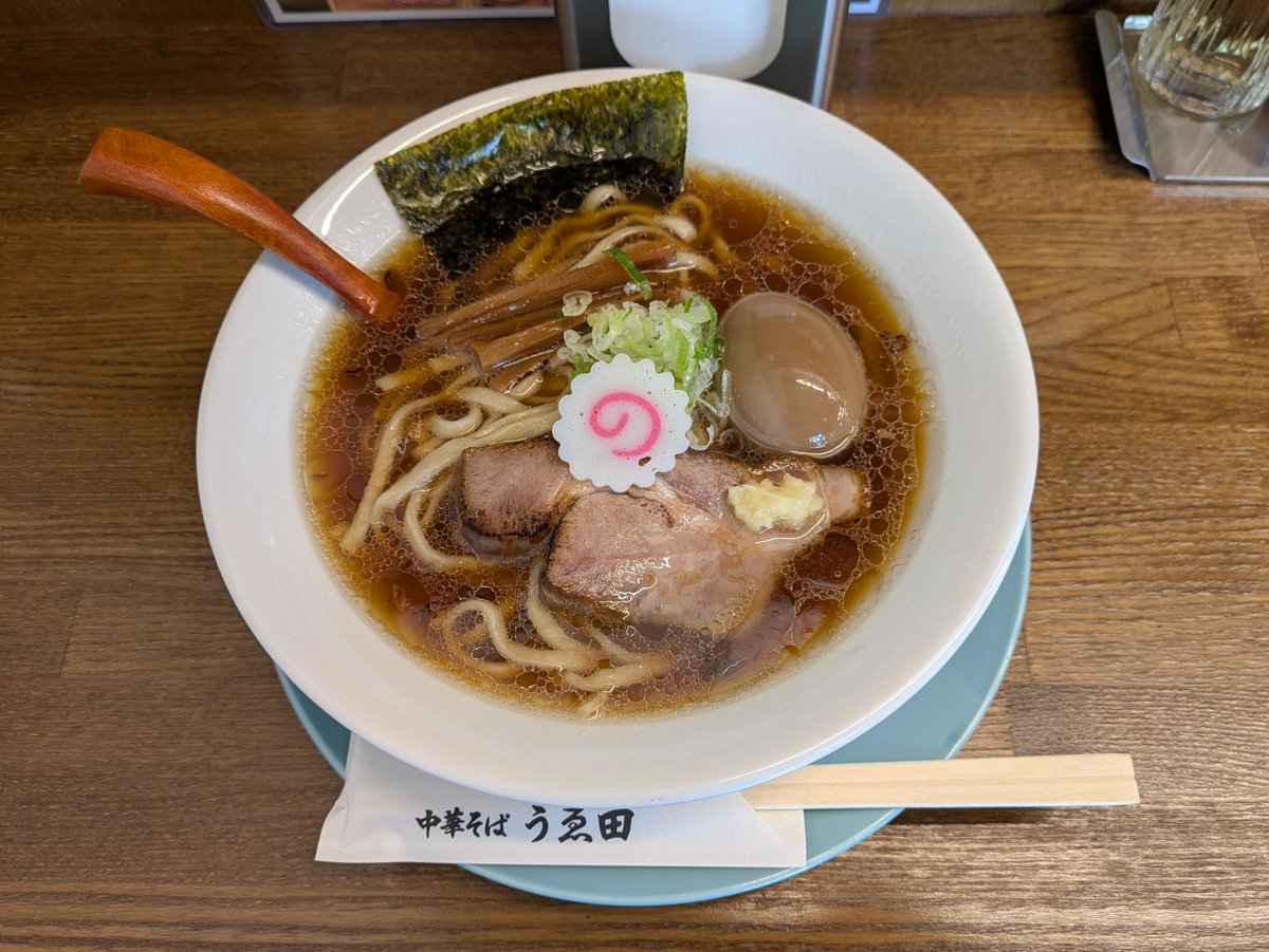 mayumimi_dq10's tweet photo. 中華そば　うゑ田

味玉中華そば

2時限連続教習の疲労を回復♨️ https://t.co/99EipbWKcv