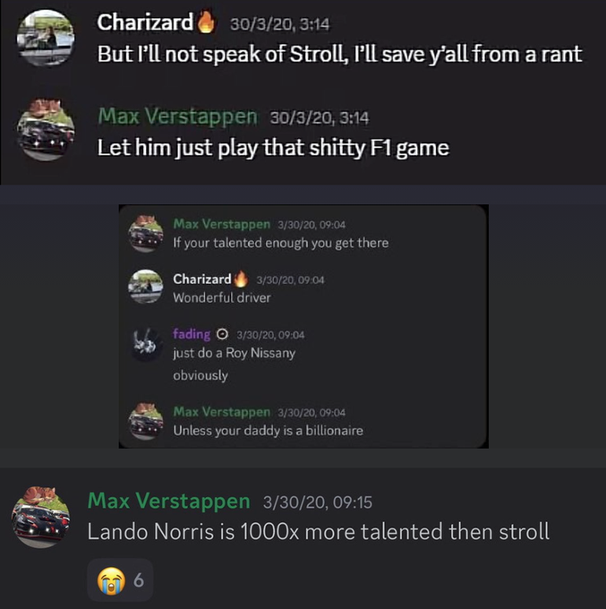 airbendingplums's tweet photo. for the record, your guy also doesn't think stroll deserves to be in f1 https://t.co/kjxqGA83u0