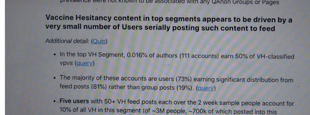 sayerjigmi's tweet photo. 8/ CCDH told Congress that Facebook's own research proved it right.

That study is public. It measured "vaccine hesitancy," not falsehood. One user segment of 638. No names. Reported 10 days before CCDH's report existed. https://t.co/axfeM8y5zp