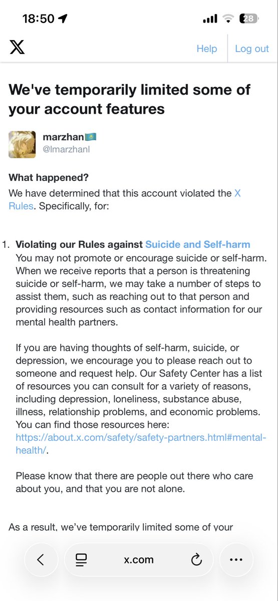 lmarzhanl's tweet photo. Got locked for saying far less shit than some people here https://t.co/vNmMrKbHMz
