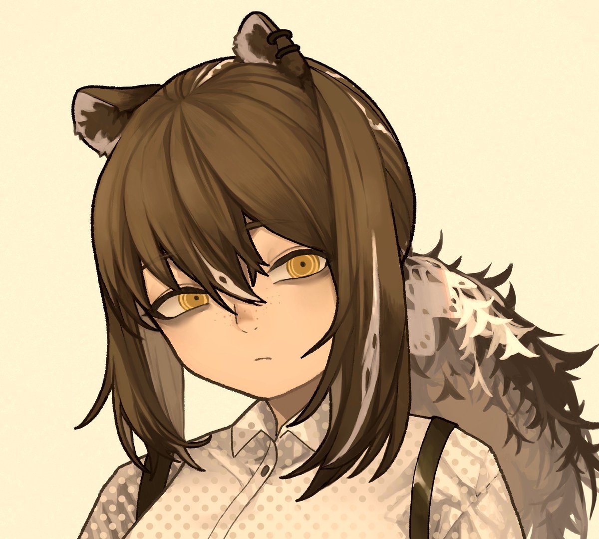 BRUTE_BEASTIAL's tweet photo. 𝘽𝙇𝙄𝙉𝙆. . . 

         𝘽𝙇𝙄𝙉𝙆. . .

She's currently staring @TheCEOFox, but something seems off about her.

"Okay. I'll bite. What's your deal?" https://t.co/OIh6rPiCyg