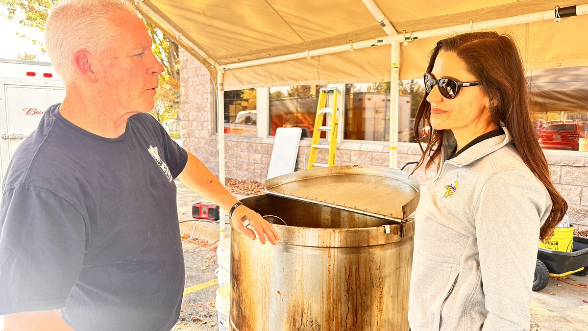 KarinHousley's tweet photo. What a Sunday! 🍂 Started off strong at the Hugo American Legion’s Annual Booya event. Growing up, I heard the urban legends about old boots in the pot... but today’s bowl was 100% boot-free and absolutely elite. Grabbed some to go! 🍲✨
Next stop: Stillwater Harvest Fest! Incredible crowd (regretting my camera malfunction that left all photos over-exposed, but the vibes were unmatched). 🎃
Wrapped up an amazing day supporting Corrie’s House at their Annual Gala with my girls. Such a meaningful cause & a wonderful night! 💜
And can you say GO VIKES?! 5-0!! 
#HugoAmericanLegion #Booya #StillwaterHarvestFest #CorriesHouse