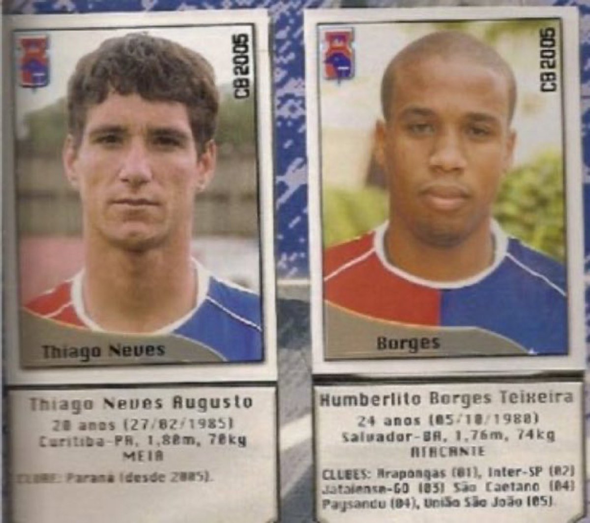 futnostalgico's tweet photo. Thiago Neves e Borges no Paraná em 2005.

Nostálgico! https://t.co/tfK4THYIck