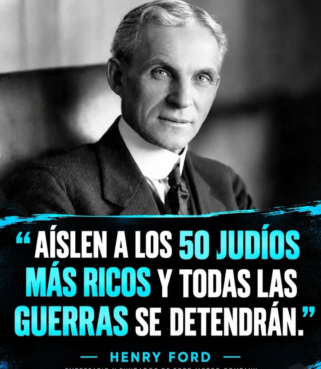 claudio_home's tweet photo. LO MEJOR QUE LEI HOY Y LA VERDAD MAS ABSOLUTA!!!
BASTA DE SIONISMO!!!
LO DIJO HENRY FORD!!
#ElRiesgoMilei https://t.co/wgV8p3cxoL