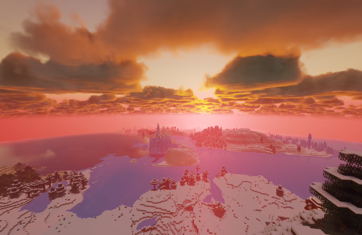 GaelQuinta's tweet photo. Built on top of @itsnoahd's mcopt, a Metal renderer for Minecraft on Apple Silicon. Every effect is written from scratch in Metal, and it also works with Distant Horizons. https://t.co/XnP5gMyoAJ