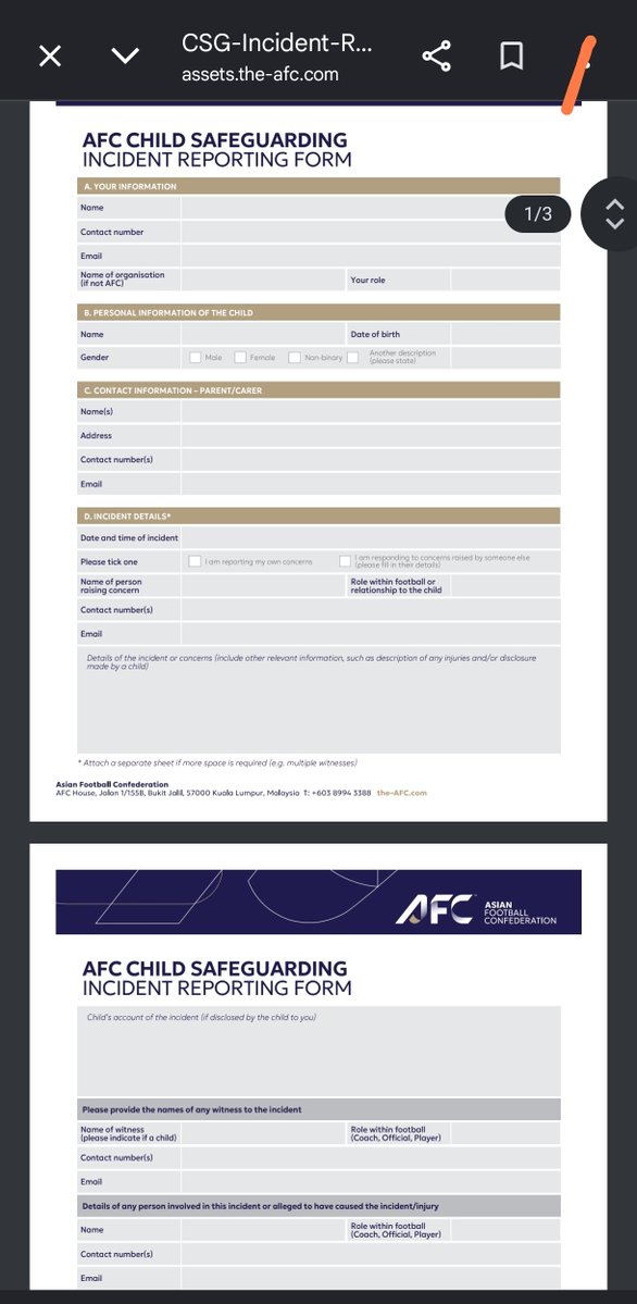 aseprivva's tweet photo. Kasus penyerangan atau tindakan kriminal kepada Tim sepakbola EPA U-18 sangat bisa dilaporkan ke pihak @theafcdotcom dan @FIFAcom ke AFC: safeguarding@the-afc.com
Apalagi bukti buktinya cukup kuat dari CCTV, video kemudian banyak portal berita juga ikut serta jadi bahan bukti https://t.co/TJHoK1ZHUS