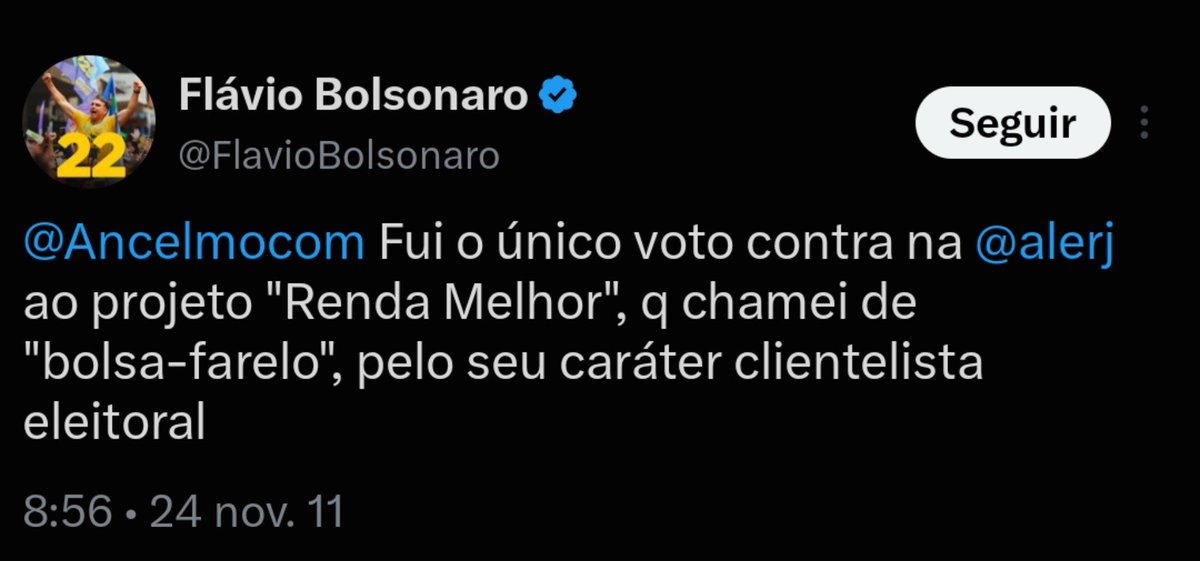 desmentindobozo's tweet photo. Este é Flávio Bolsonaro em 2011 chamando de BOLSA-FARELO o projeto Renda Melhor do RJ, similar ao Bolsa Família. Ele foi o único que votou contra o projeto.

Por favor, não divulguem. https://t.co/iM4OZ8cLPO