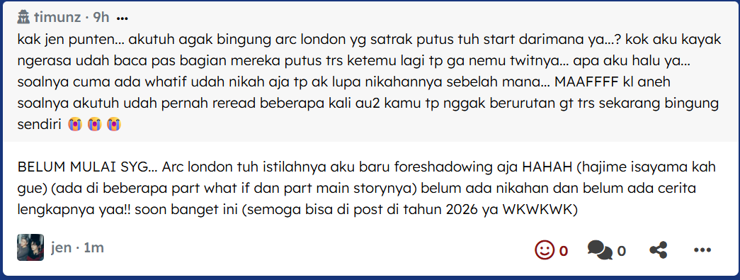 samilguilsam's tweet photo. #JenASK
SatRak arc london baru foreshadow tipis tipis aja ya π
https://t.co/RbsWLwd4Pk https://t.co/yB8kOls7aN