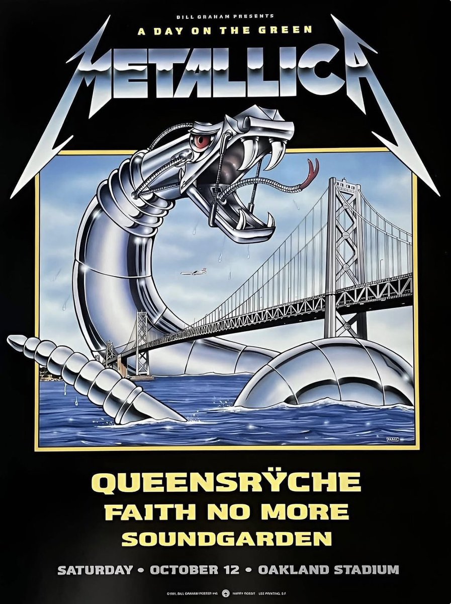 MetSince1981's tweet photo. #UnDíaComoHoy…
📆12 de Octubre 1991, @Metallica se presenta en el “Day On The Green Festival S.F.” en el Oakland Stadium, Oakland CA USA. Se presenta por primera vez: “Wherever I May Roam”, “Through the Never”, “The Unforgiven” y “Holier Than Thou”
#Metallica #METALLICASince1981 https://t.co/08GcWNmZEO