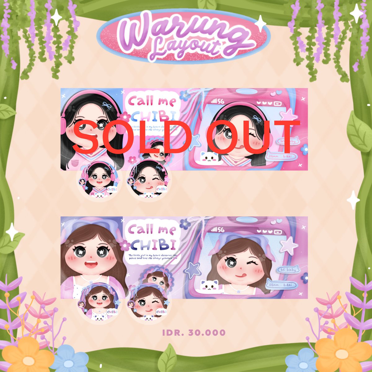 warunglayout's tweet photo. — help repost 🩷

₊˚⊹ 🎀 Peeps .. ❥ @warunglayout’s sprinkles sweet touches to beautify your profile  ׅ ۫ 🪡 available 4 layout ready stock chibi • price and bundling check reply->

Order here,
{ Telegram https://t.co/mTo5WTAoai }

{ WA https://t.co/5WCX7crlT0 }

#zonauang https://t.co/nUW0Jogmca