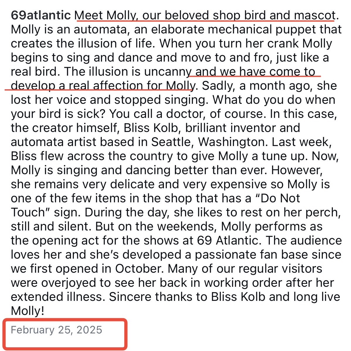 PastNomad's tweet photo. Imagine loving your store’s bird so much that you give it a name like a real pet, only to have Kelly Clarkson’s angry mob trash your business with negative comments &amp; reviews. But sure, let’s believe an entitled, hypersensitive millionaire who couldn’t take no for an answer. https://t.co/Mi1HsXtMue