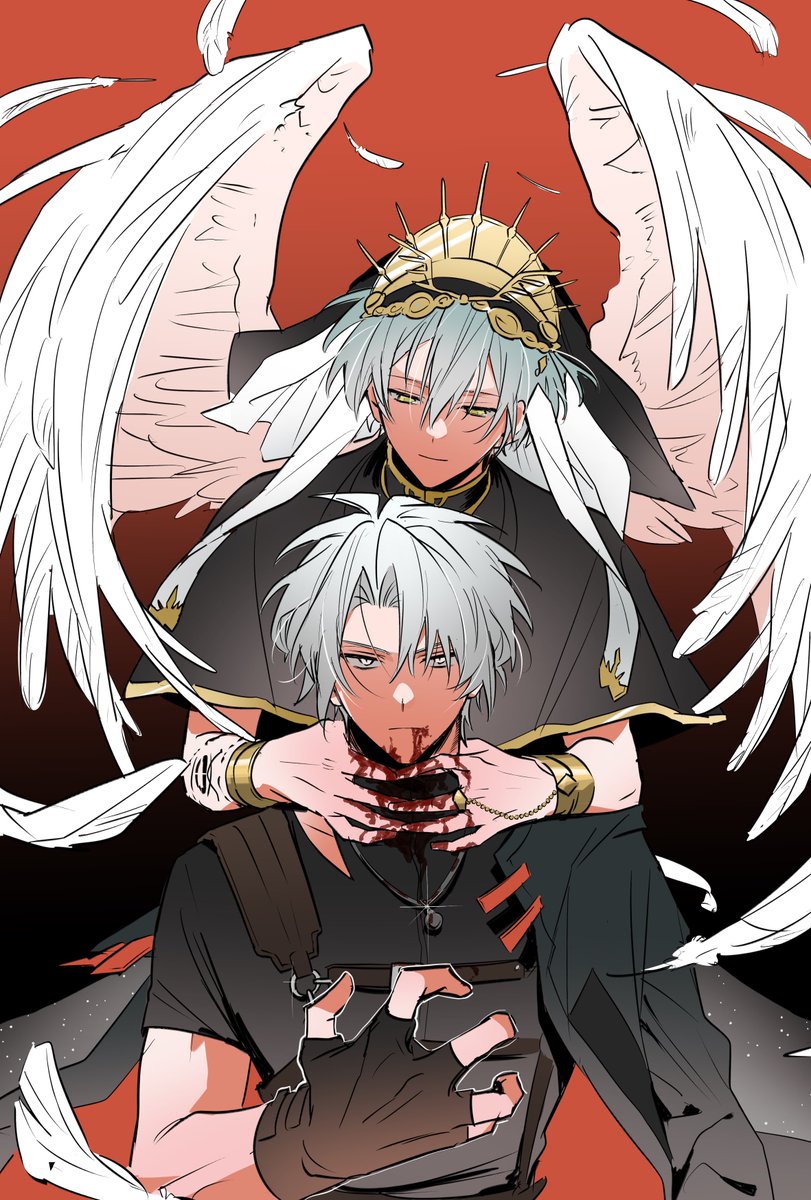 yakitate_maaam's tweet photo. 昨日の無配でした！
いつの日かの絵のセルフリメイクです https://t.co/w9fLV1AXsy