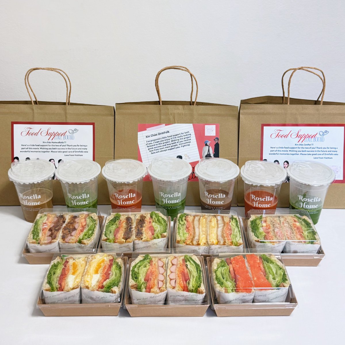 uyeency's tweet photo. Food support with love from Vietnamese fan 💝💝💝
Please enjoy the treats and stay strong naka 😗😗
@oldrosethepeach @ffolky_
@ThapaneeSu25514 Heyitsrada 
@patschaweeee @zen_606
love you so much 🫶🏻🫶🏻🫶🏻 

#LoveBound
#รักนี้ตีตรา
#KongthupProduction
#ormfolk #zenpat #namwarada https://t.co/nWMnrni88j