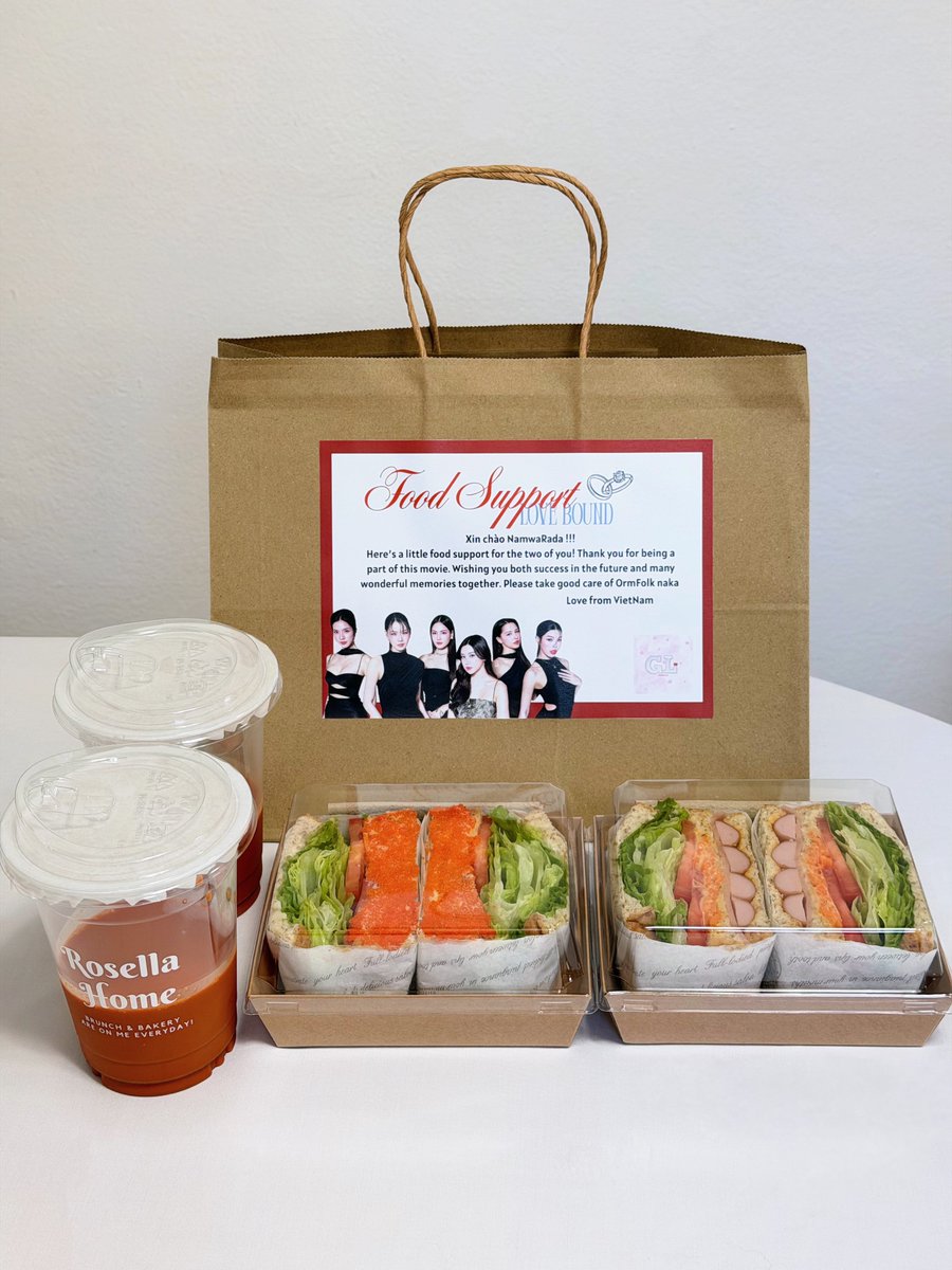 uyeency's tweet photo. Food support with love from Vietnamese fan 💝💝💝
Please enjoy the treats and stay strong naka 😗😗
@oldrosethepeach @ffolky_
@ThapaneeSu25514 Heyitsrada 
@patschaweeee @zen_606
love you so much 🫶🏻🫶🏻🫶🏻 

#LoveBound
#รักนี้ตีตรา
#KongthupProduction
#ormfolk #zenpat #namwarada https://t.co/nWMnrni88j