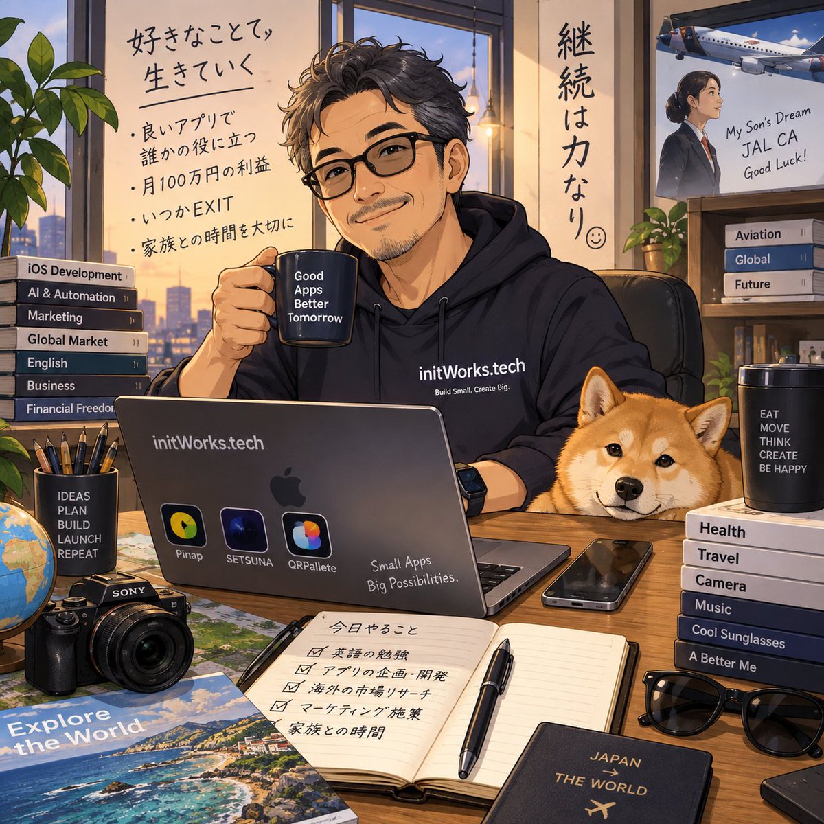 initworks_tech's tweet photo. チャッピーに下のプロンプトを渡して生成された画像です。

「これまでのチャットを元に、私のキャラクターイラストを作成して」 https://t.co/HyknYB9Dkw