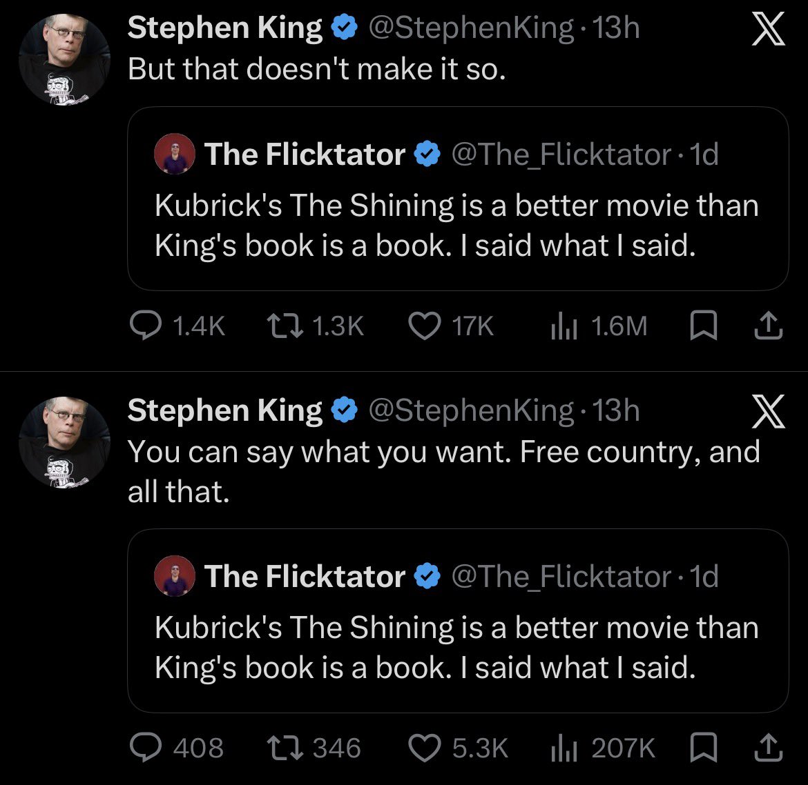 hicksinferno's tweet photo. Double quote he’s mad mad https://t.co/GXrGVvcciM
