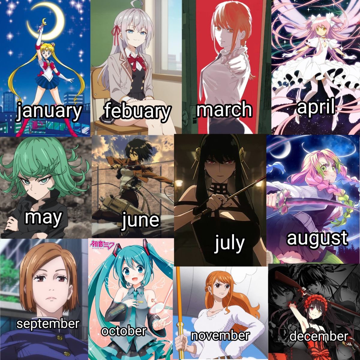 Animerta's tweet photo. Choose your anime wifu 😍🔥 https://t.co/f6Rk4XxEEW