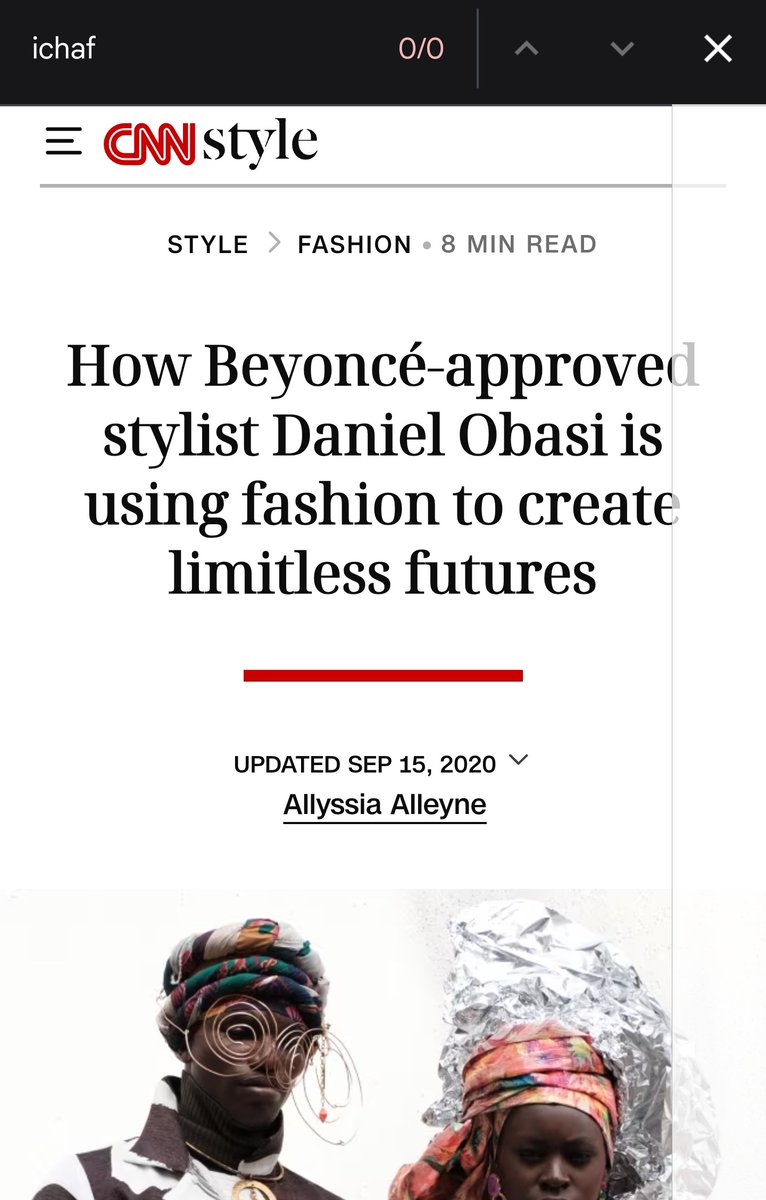 Achilles0055199's tweet photo. The extent y'll go to appropriate culture. Obasi worked with Nigerian creatives according to the CNN article. Ichafu wasn't mentioned in the CNN article. 

The +1 beside CNN symbol in the AI result would take us to an ibo blog that talks about ichafool.

https://t.co/7d78Z0YJ9u https://t.co/KKGz1ucxeU