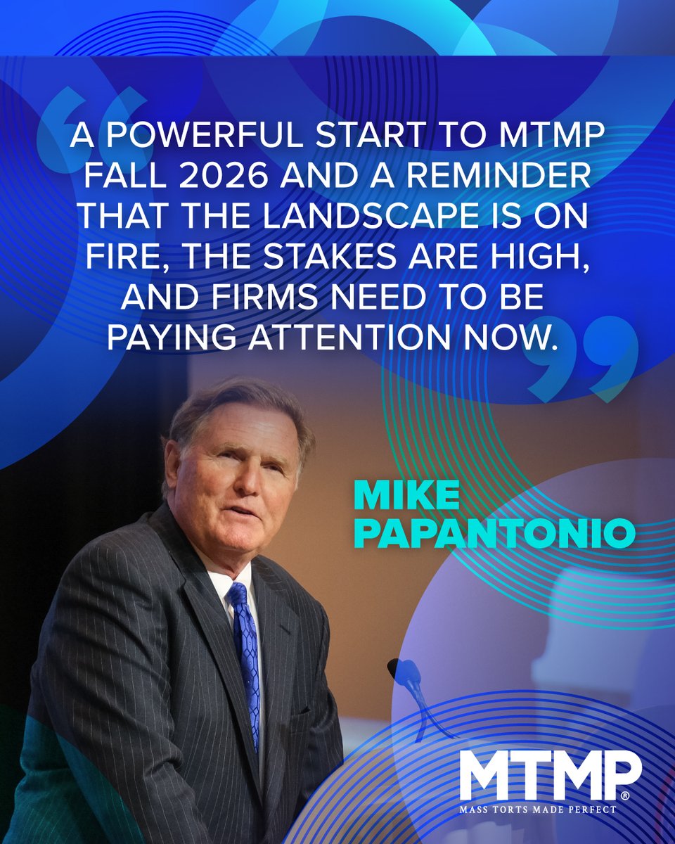 mtmpseminar's tweet photo. Mike Papantonio opened #MTMPFall26 with a look at the Snapchat litigation & the growing effort to hold social media platforms accountable for harm to children. โ๏ธ
The takeaway? This is a rapidly developing area of mass tort litigation with major implications for what comes next. https://t.co/AZtMK2xJT1