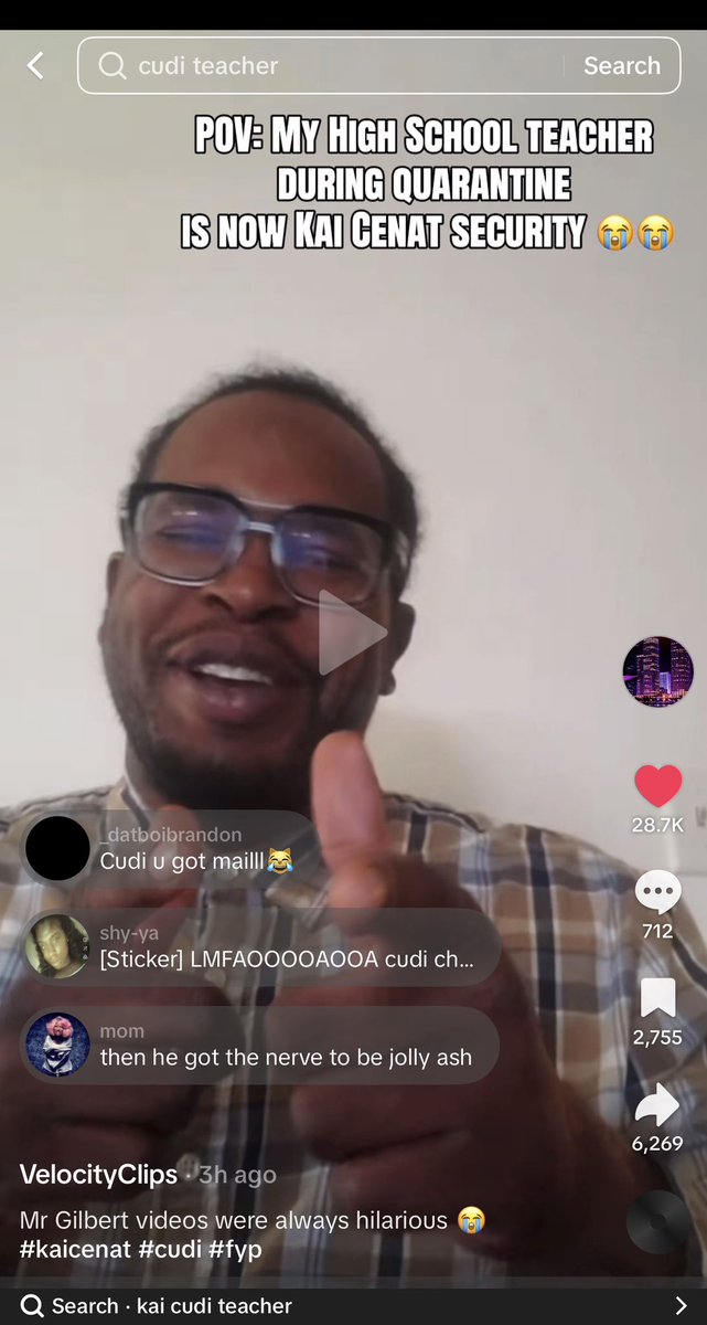 velocitydip's tweet photo. A nigga going platinum on TikTok rn Cudi finna find me and kill my ahh bro 😭😭 https://t.co/sAafDr8ELX