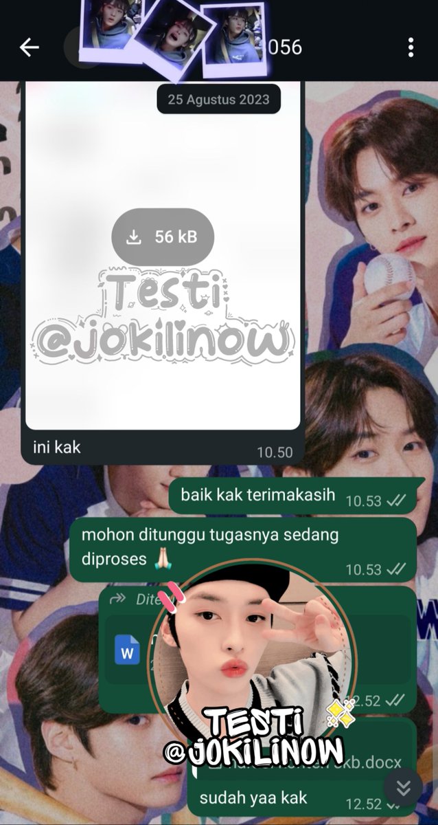 jokilinow's tweet photo. Joki Tugas Karya Tulis Ilmiah✓
Joki Tugas Poster ✓
Joki Tugas Naskah Drama ✓
Joki Tugas Rangkum ✓
               [ 24-25/08/2023 ]

🔗 Open Joki Tugas Ospek, CV, PPT, Paper, Review Jurnal, Tulis, Opini, Makalah, Laporan, Poster Infografis, Motivation Letter, Bahasa Inggris https://t.co/zlVQvWQuz8