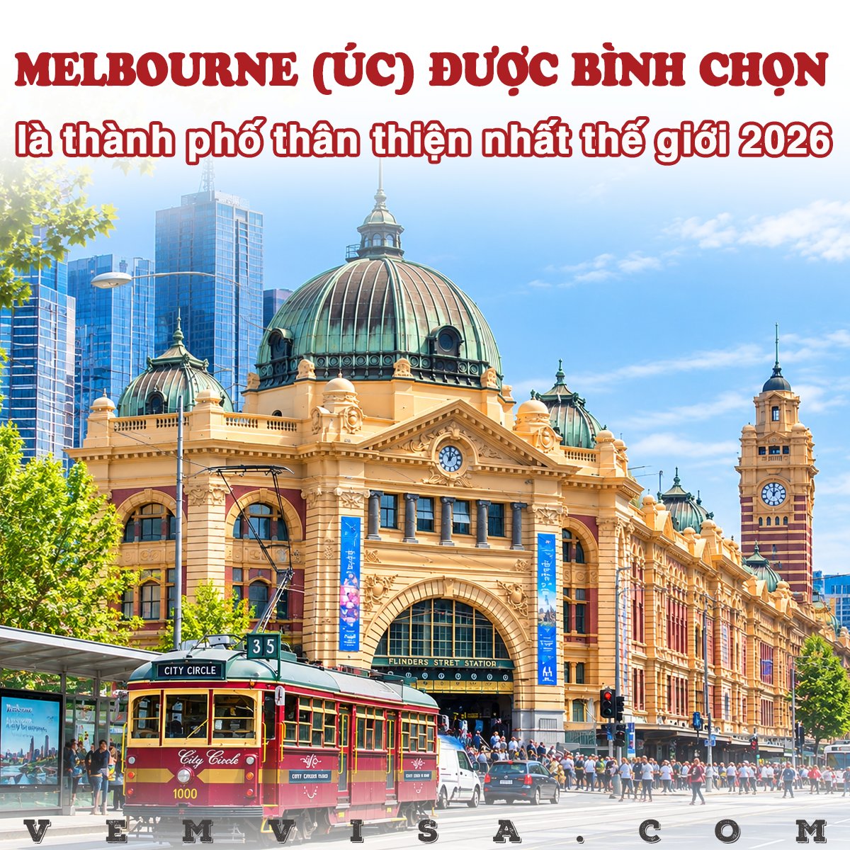 vemvisavn's tweet photo. 🇦🇺 MELBOURNE ĐƯỢC BÌNH CHỌN LÀ THÀNH PHỐ THÂN THIỆN NHẤT THẾ GIỚI NĂM 2026 🇦🇺
📌 Bên cạnh Melbourne đứng đầu bảng xếp hạng, Perth cũng xuất sắc giành vị trí thứ 6 với 97,28 điểm. 
👉 https://t.co/BLFTC4ZK4Q https://t.co/tvQGAYR0sA