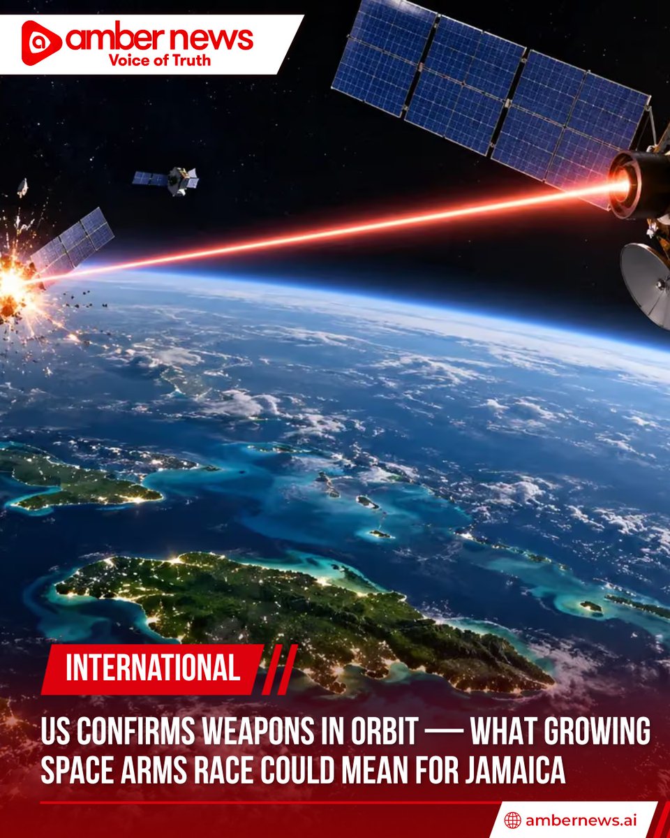 francoelisyf9's tweet photo. The militarisation of space is entering a new phase as major powers develop systems to protect or disrupt orbital assets. Though Jamaica is not a space-faring military power, satellites underpin communications, navigation, weather forecasting and https://t.co/yCJp70hkuC
