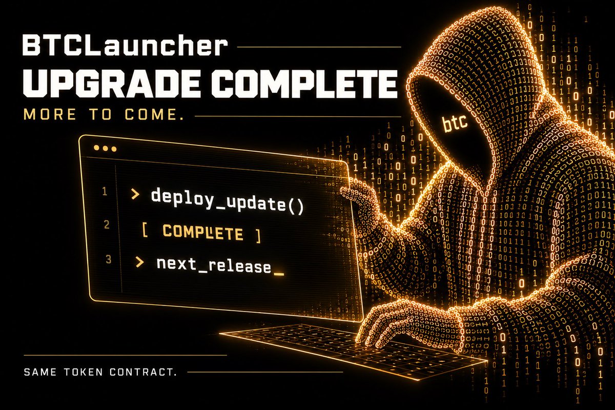 btclauncherxyz's tweet photo. #BTCLauncher upgrade complete. Branding > website > and project details updated ✅
// Same token contract. More to come.
/ BTCnLJYfHVuHa7PM61gx9SaVo5hd44Q69QDwSe5oCwRp https://t.co/koVYX0JNzq