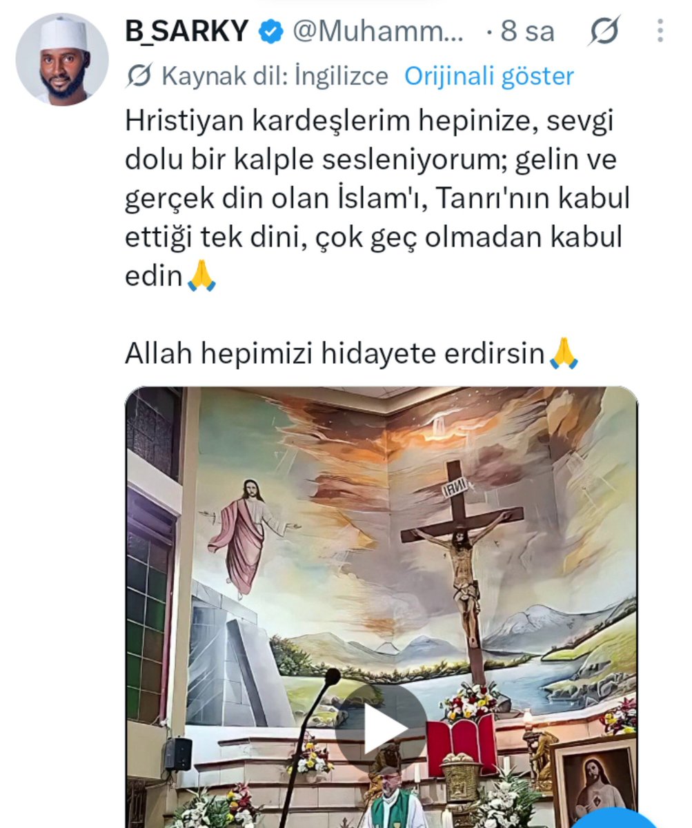 bdeveee_vk's tweet photo. Hristiyan ve Müslüman kardeşlerimize sevgi dolu bir kalple sesleniyorum; gelin insan uydurması dini öğretileri ve yaratıcıları elimizin tersiyle itelim. İyi ve doğru bir insan olmak için bir yaratıcının tehditlerine muhtaç değiliz. Çok geç olmadan bu gerçekleri kabul edin 🙏

Yaşam hepimize akıl versin 🙏