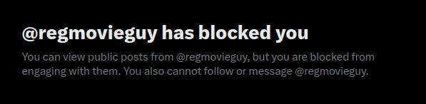 regskeevyguy's tweet photo. @regmovieguy @HereticOnX you blocked cuz you got mad, skeevy https://t.co/0ojWHgdB6i