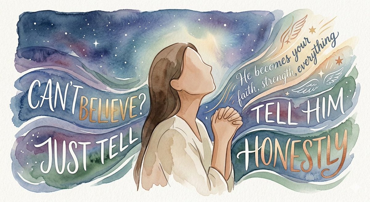 __OneBody__'s tweet photo. "I want to believe. I just can't find the faith." 💭
He prayed that exact prayer — and stood up changed.
Honesty is enough to begin.
Still waiting to feel ready? #JustComeAsYouAre https://t.co/7wf7nmcyRD