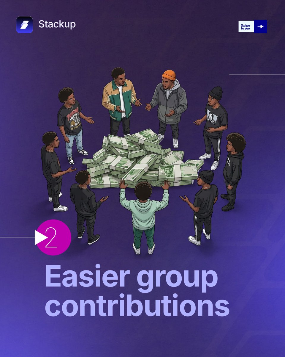 Getstackup_ng's tweet photo. Money moves better when your people are in the picture.
From planning together to contributing without the stress and making money moves more social, StackUp makes it easier to do life and money together.
Your people. Your plans. Your StackUp. 🤝🏽
#StackUp #SocialMoney #Money https://t.co/rPIqdtAbeH
