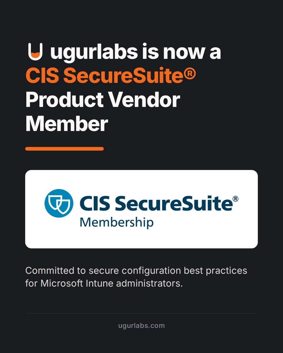 UgurKocDe's tweet photo. CIS Benchmarks are the default hardening standard for so many of you, so joining the Center for Internet Security as a Product Vendor Member was the natural next step for ugurlabs.

More to share soon. 🔒 https://t.co/2j1nmwABV3