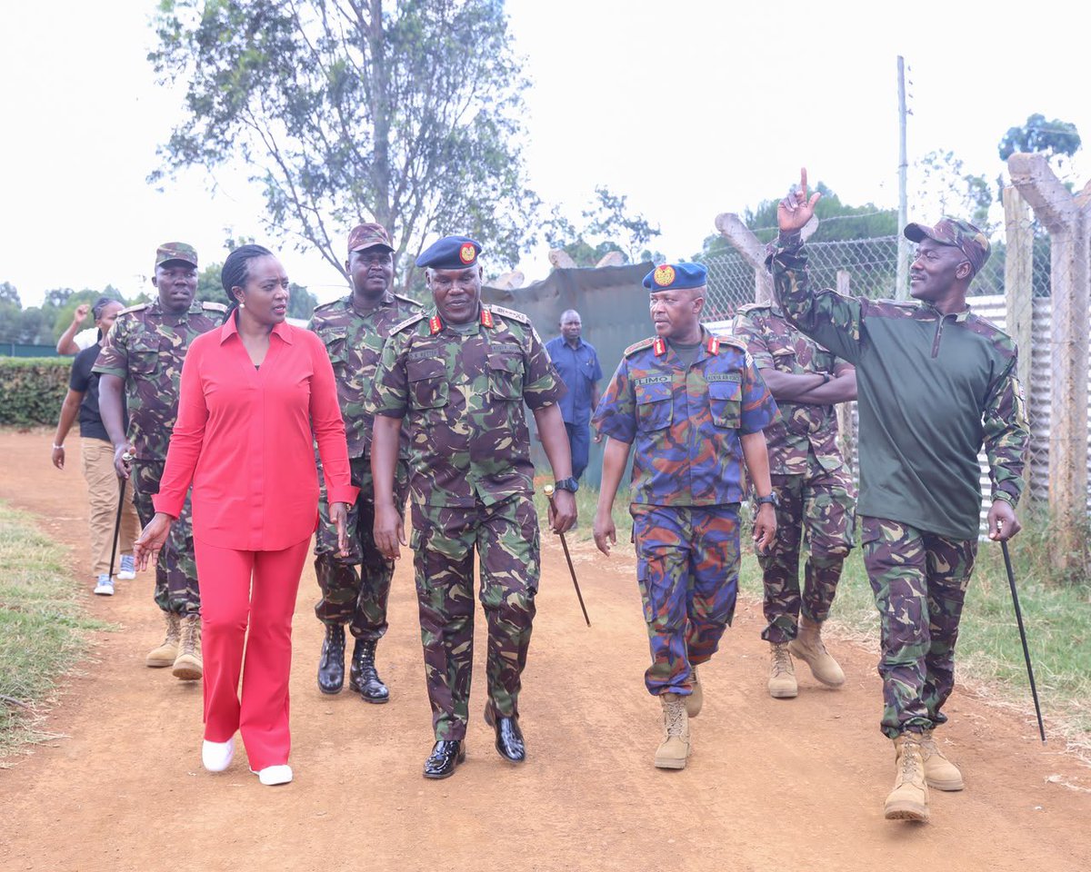 SoipanTuya's tweet photo. This afternoon I made a tour of the Defence Forces Recruits Training School (DFRTS) in Eldoret, accompanied by the Kenya Army Commander, Lieutenant General David Ketter and ACDF P&L, Major General Limo, 

The Government remains committed to strengthening military training institutions to enhance operational readiness and uphold the highest standards of service to our nation.