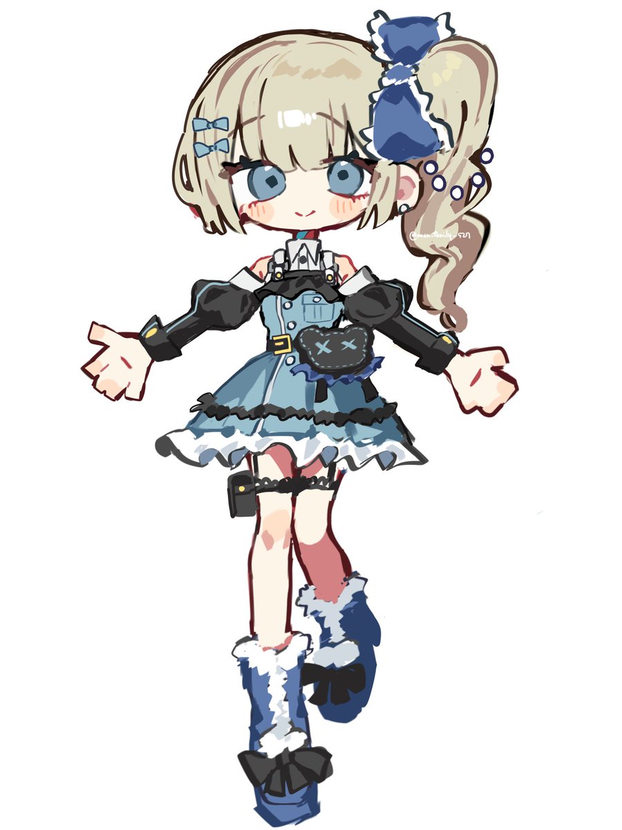 anon_family_527's tweet photo. 姫ギャルに軍人要素を加える試み https://t.co/hXeyvd7lW5